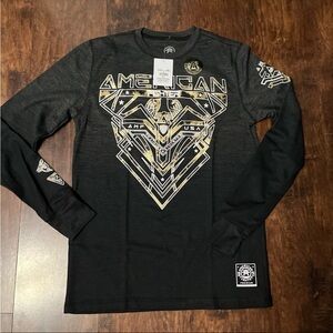 American Fighter Black Long Sleeve Shirt